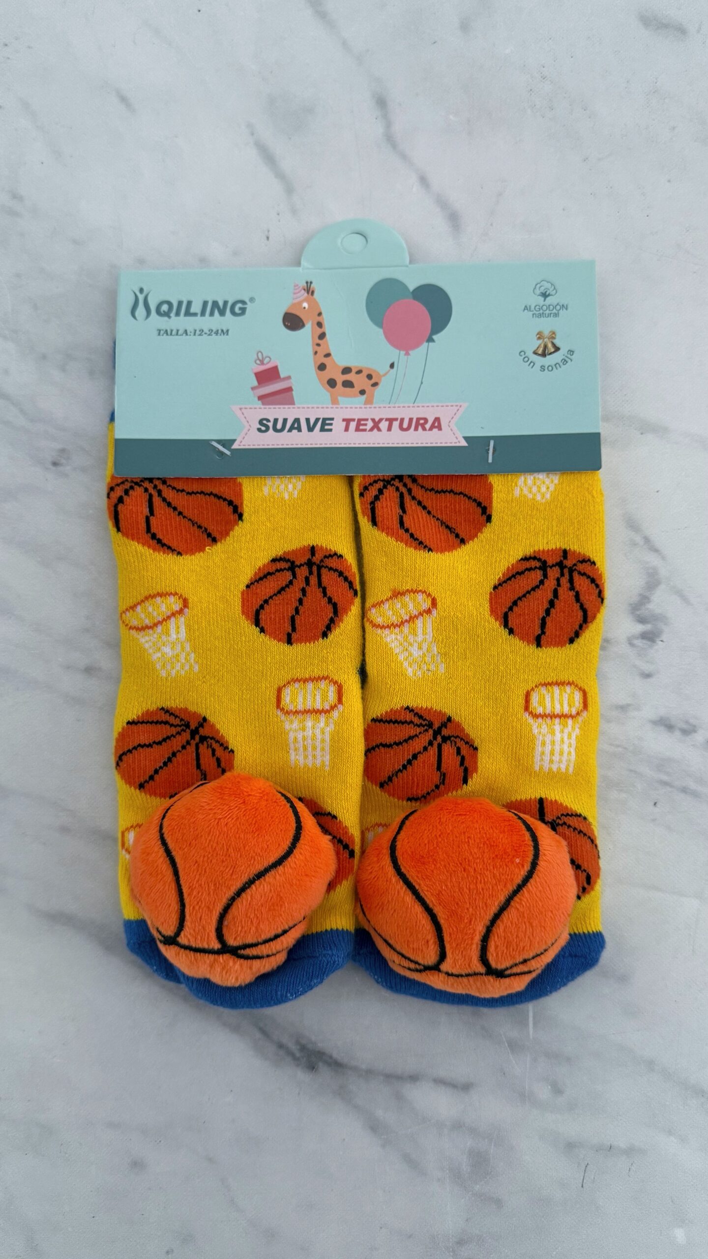 Media Bebe 12-24 Pelota de Basquet